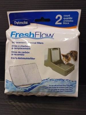 🌟寵物隊長🌟美國 Petmate 電動飲水機配件 簡易型活性碳濾心一包2入