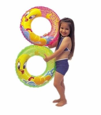 [衣林時尚] INTEX 20吋 華納翠迪鳥游泳圈(51cm) (綠 粉紅色缺貨) 建議3-6歲