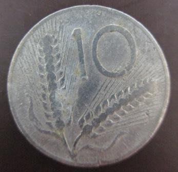 ~ITALY 義大利 10LIRE 10里拉 1953年 錢幣/硬幣一枚~