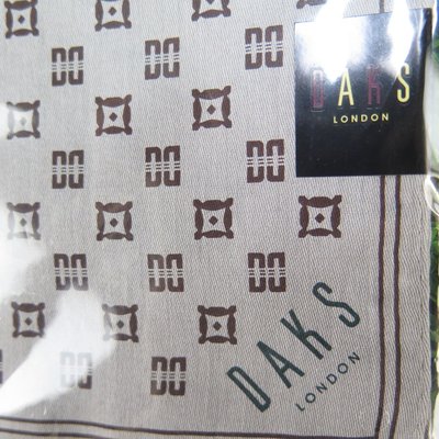 DAKS 英國專櫃品牌 日本製100%綿 經典紳士領巾手帕 1057031203