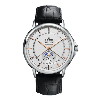 【時光鐘錶公司】EDOX 伊度 E90004.3.AIR 薄曼系列Les Bemonts 130週年機械錶