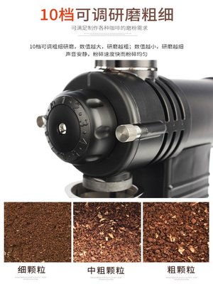 批發小富士款式咖啡磨豆機電動鬼齒小鋼炮手沖單品家用商用研磨粉
