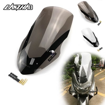 現貨 【LANZHAO】YAMAHA NMAX155 2013-2018風擋加高擋風玻璃前擋風透明風鏡擋風板雅馬哈改裝簡