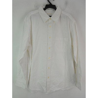 男 ~【GU】白色休閒襯衫 M號(5B64)~99元起標~