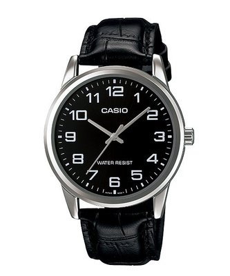 【CASIO 專賣店】MTP-V001L-1B 簡潔俐落有型的男性紳士魅力指針腕錶