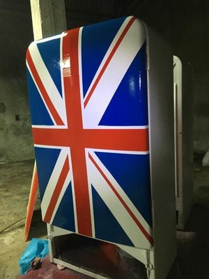 英倫工業風 50年GM古董冰箱