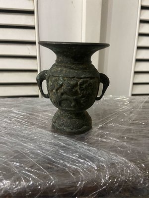 阿公的舊情人 早期 台灣老銅 花瓶 造型