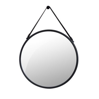 【熱賣精選】 北歐衛生間鏡子掛鏡圓形簡約現代壁掛創意梳妝鏡圓鏡裝飾浴室鏡子
