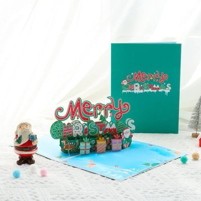 merry christmas cards 3d greeting card wish card圣誕