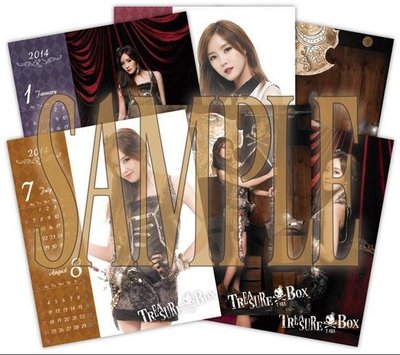 T-ARA第二張日文專輯《TREASURE BOX》珍珠盤 首批初回限定版"絕版"預約特典－桌曆/月曆/日曆/年曆：孝敏
