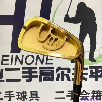 二手高爾夫球桿 松本新款 金色男士七號鐵 KBS桿身練習鐵桿 進口