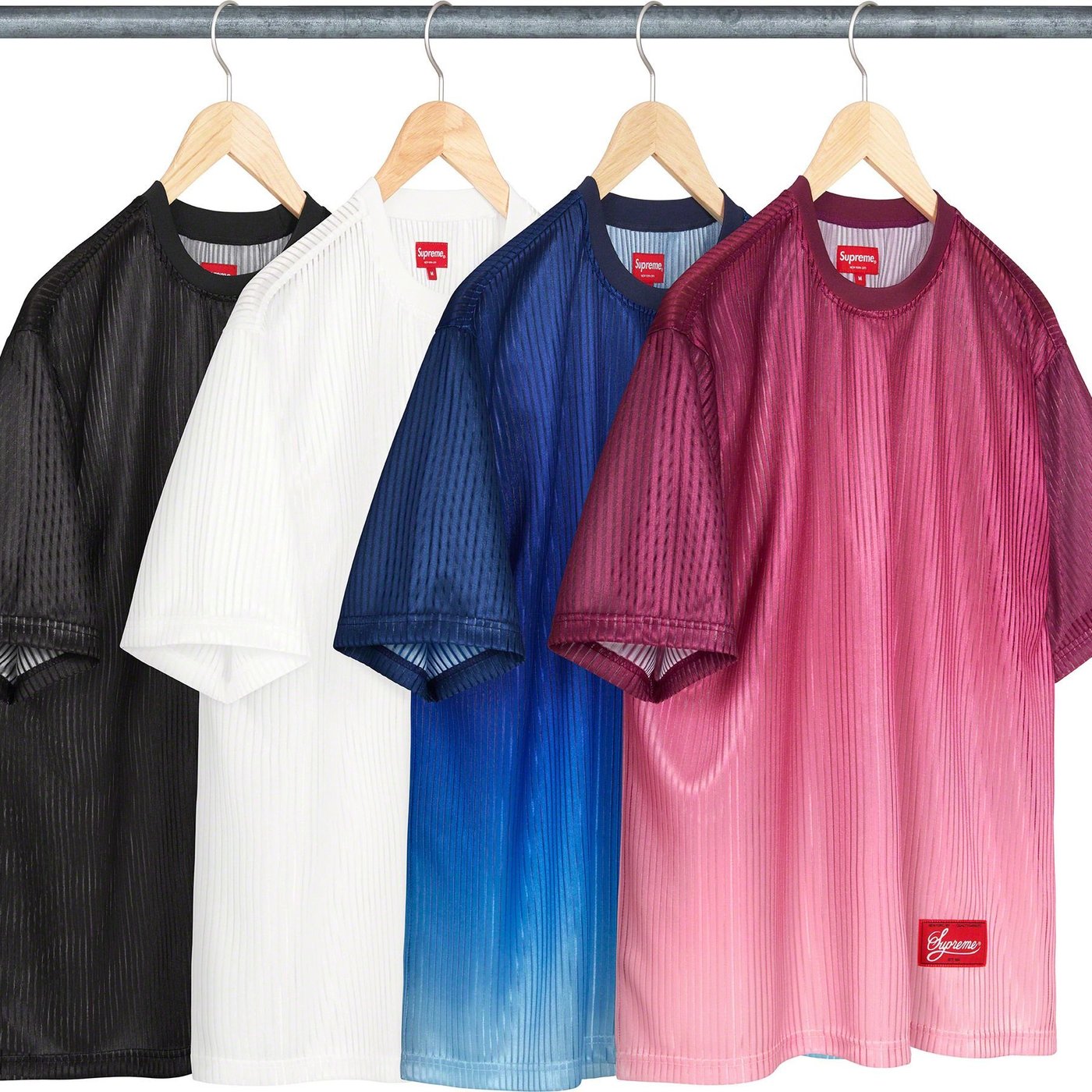 紐約范特西】預購SUPREME SS23 GRADIENT MESH STRIPE JERSEY 球衣