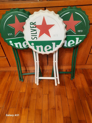 海尼根瓶蓋折疊椅×3 自取或郵寄