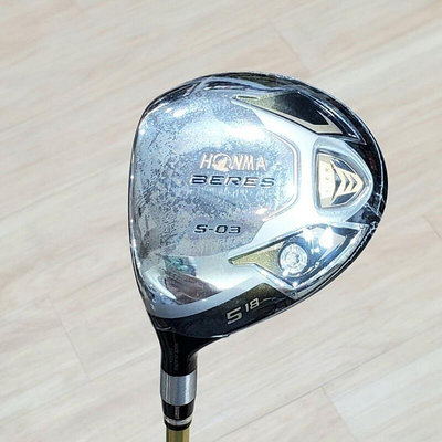 全新品 左手左用HONMA BERES S-03 18° 5號球道木桿 原廠高階ARMRQ 8☆☆☆ S桿身 10178