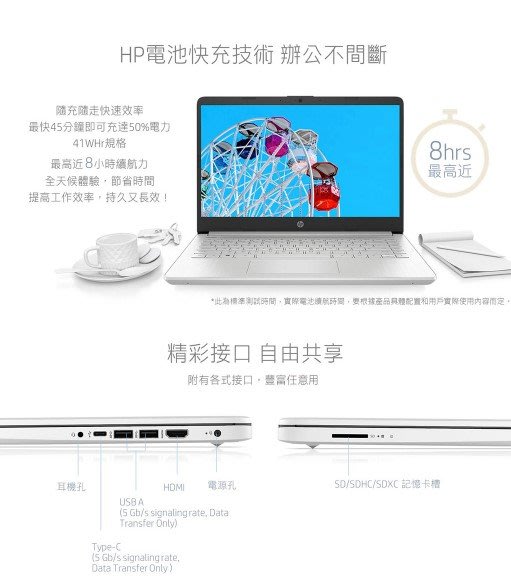 ☆偉斯電腦☆HP 惠普14s-dq2037TU 白14吋i5-1135G7/8GB/256G SSD/FHD