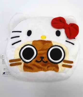 維琪哲哲 ～ 日本購回~ 愛露貓 艾路貓 AIROU x Hello Kitty 萬用包/小物包/化妝包/零錢包