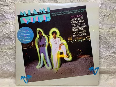 經典警匪動作影集-邁阿密風雲-二手電視影集原聲帶黑膠 (美國首版）Miami Vice : The Soundtrack Vinyl