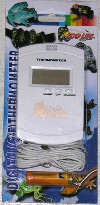 ( 25-148 )ZOO LIFE 爬蟲專用含感應器數位溫度計DTH-808
