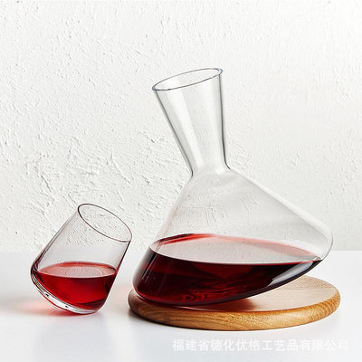 進口酒杯創意平衡Nude水晶玻璃紅酒醒酒器套裝家用北歐個性不倒翁分酒器壺