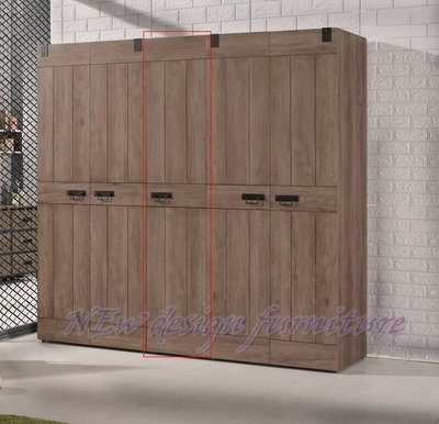 【N D Furniture】台南在地家具-NEW LOFT美式復古工業風耐磨木心板木紋40cm衣櫥/1.3尺衣櫃MC