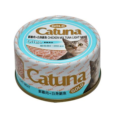 SNOW的家【訂購】Catuna 開心金罐 鮮雞肉+白身鮪魚 80g 12種口味 (80270028