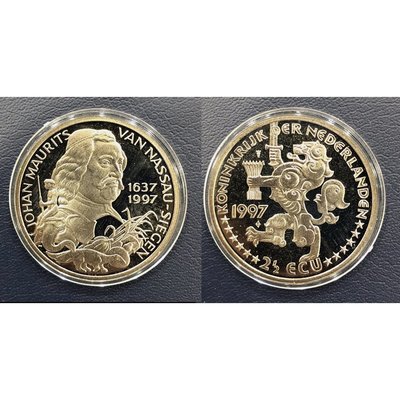 全新荷蘭1997年拿騷-錫根的約翰·毛里茨2½ ECUs 紀念幣- X# 107