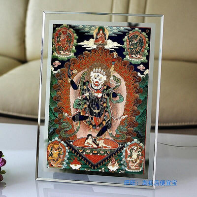 佛畫佛像唐卡 獅面空行母畫像44 唐卡 藏傳佛教 密宗圖片 蓮花生護法