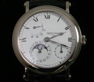 【品味來自於素養】Patek Philippe百達翡麗、18K白金男用腕錶、Ref:5054、錶徑35mm、PP-221
