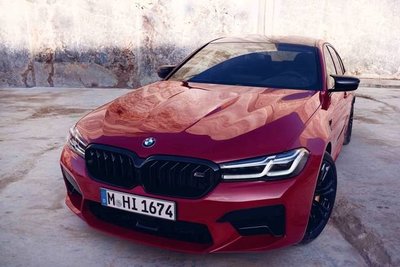 【歐德精品】德國原廠BMW 小改款 F90 M5 LCI M Performance 高光黑水箱護罩 高亮黑鼻頭 黑光澤