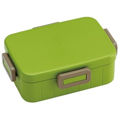 《散步生活雜貨-廚房散步》日本製 Lunch Box 四面鎖防漏 650ml 餐盒 便當盒YZFL7-苔綠色