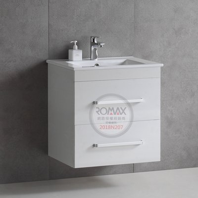 《振勝網》ROMAX 羅曼史 衛浴 TW77 / RD60E 58cm 防水發泡板 雙層大抽屜浴櫃+臉盆 臉盆鋼烤浴櫃組