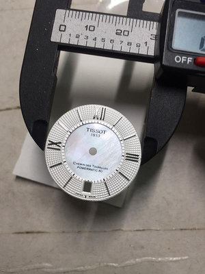 天梭手表配件女款杜魯爾系列T099表盤貝母白色