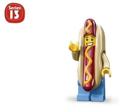 (JEFF) LEGO 樂高 71008 熱狗人 HOT DOG MAN 第十三代 第13代 抽抽樂 人偶包