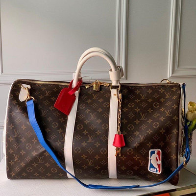 Basketball Keepall 55旅行袋 NBA聯名新款旅行包 手提包 包包