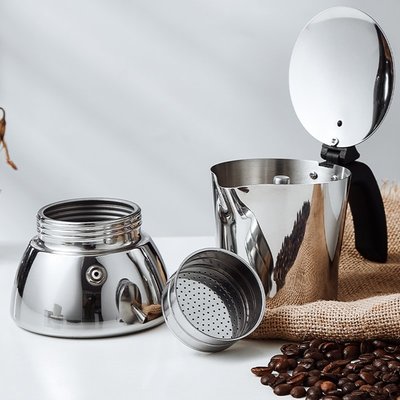 【熱賣精選】ZPPSN摩卡壺不銹鋼意式濃縮萃取手沖咖啡壺家用電煮咖啡器具套裝熱賣款