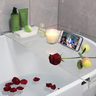 亞克力浴缸架SPA浴室浴缸隔板多功能浴缸置物架桌板泡澡防水支架*特價