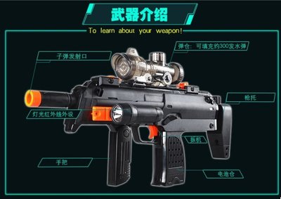 生存遊戲-宜家達獵鷹MP7宜佳達307可發射電動水彈槍