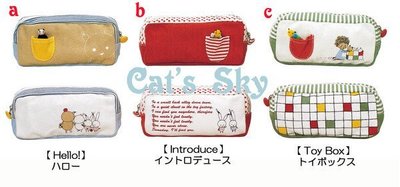 《Cat Sky》日本『Shinzi Katoh加藤真治繪本』筆袋．化妝包．萬用包
