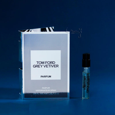 Tom Ford 灰色香根草 Grey Vetiver 男性香精 1.5mL 全新 可噴式 試管香水