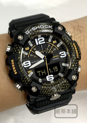 【威哥本舖】Casio全新原廠公司貨 G-Shock GG-B100Y-1A MUDMASTER系列 藍芽連線泥人錶