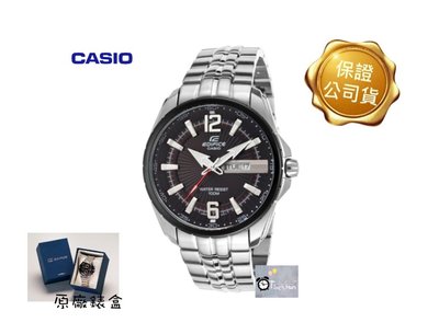 [時間達人]CASIO 卡西歐 賽車系列 EDIFICE極簡俐落日期顯示時尚腕錶-EF-131D-1A1VUDF 公司貨