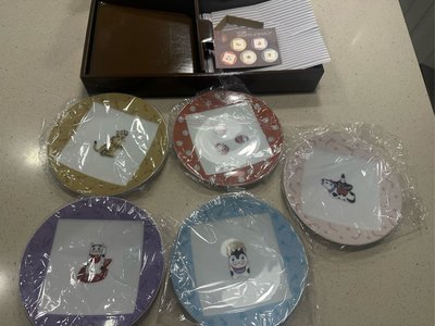 Noritake 日本皇室御用瓷器 日式幸運紋 瓷盤五入組
