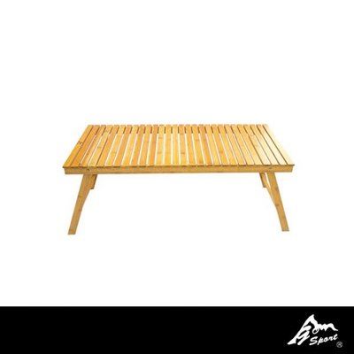 【山野賣客】GoSport 98010 竹製點心桌 折合桌 折疊桌 摺疊桌 帳篷小桌 竹桌