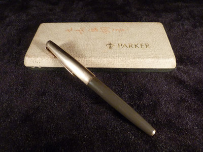 古玩軒~派克鋼筆PARKER.美國製 Parker 61型鋼筆.金筆蓋老鋼筆(非萬寶龍鋼筆.虹吸式鋼筆.質感原木鋼筆)PPP699