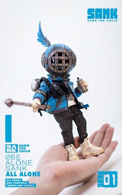Sank Toys Sank-Action Figure-Blues. 藏克-藍調版本 可動收藏人偶