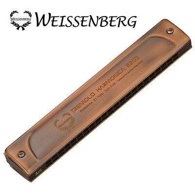 WEISSENBERG  專業款2203-RD 22孔複音口琴-紅古銅