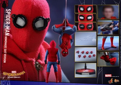 全新 Hot Toys MMS414 1/6 蜘蛛人 返校日 Spider-Man 自製戰衣 Homemade Suit