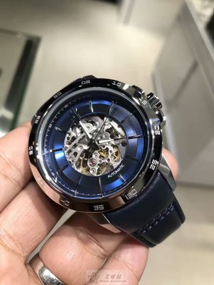 瑪莎拉蒂手錶限量999MASERATI手錶INGEGNO款，編號:MA00219,寶藍色錶面黑色皮革錶帶款（2019年早已賣光，外面還有幾乎仿冒）