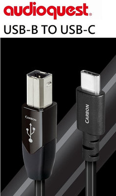 【富豪音響】美國線聖 Audioquest Carbon USB C-B USB傳輸線