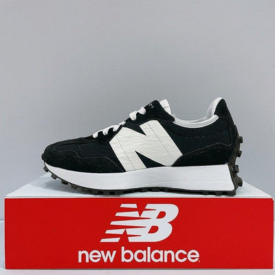 New Balance NB 327 男女款 黑白 太極 陰陽 皮革 麂皮 D楦頭 運動 休閒鞋 MS327LF1